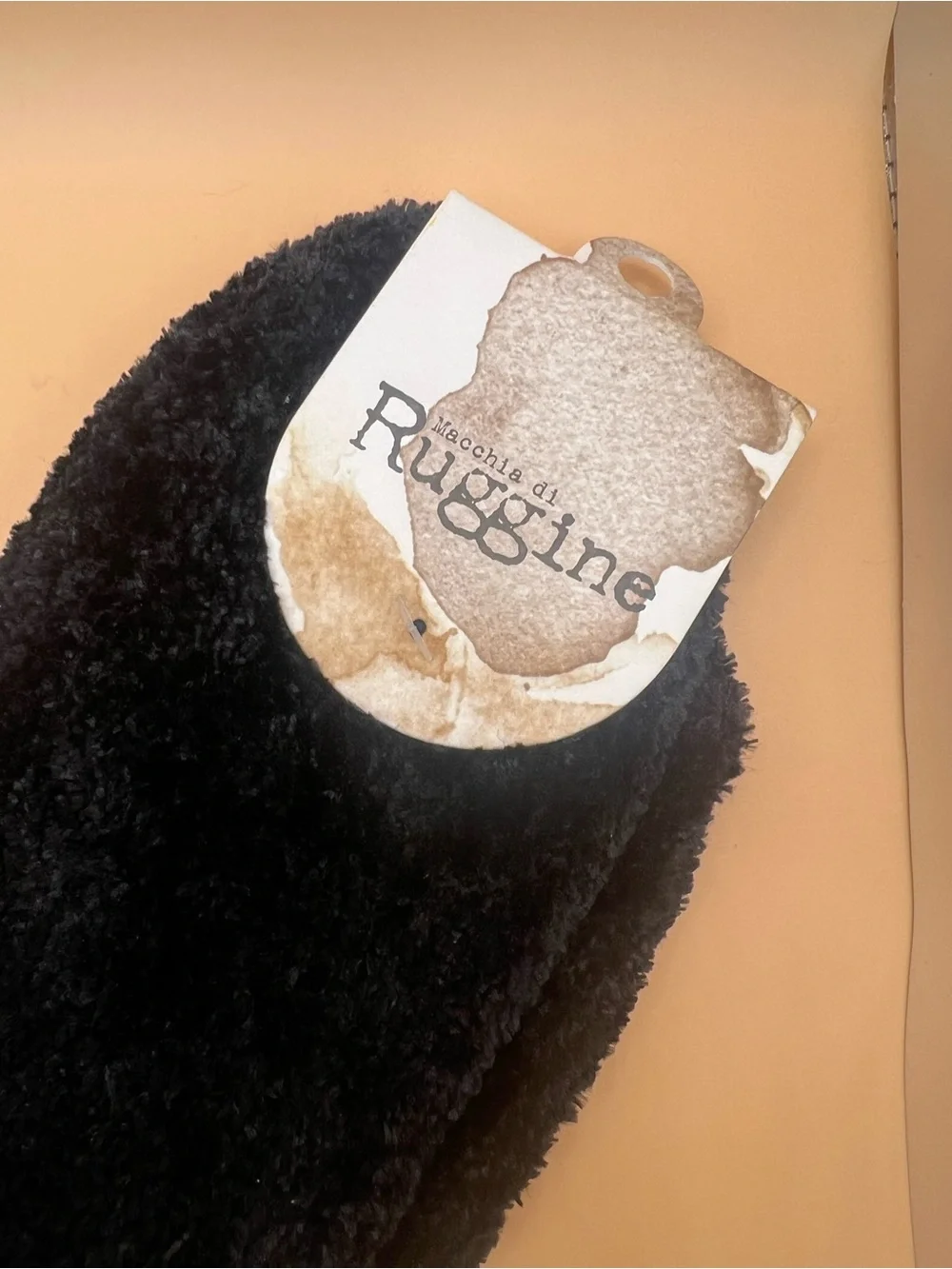 Macchia di Ruggine Cozy Black Socks One Size